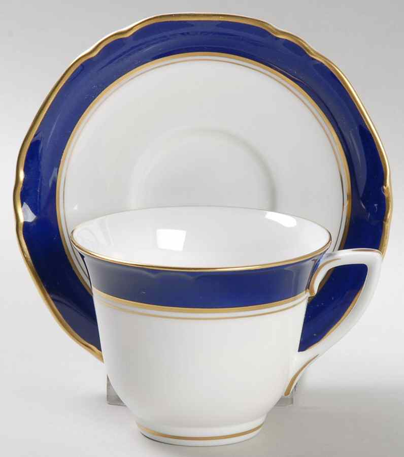Cavendish Blue Footed Demitasse Cup & Saucer Set by Royal Worcester-1