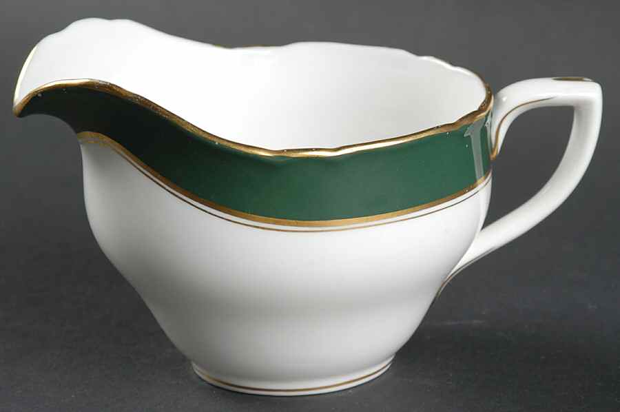 Cavendish Leather Green Creamer by Royal Worcester-1