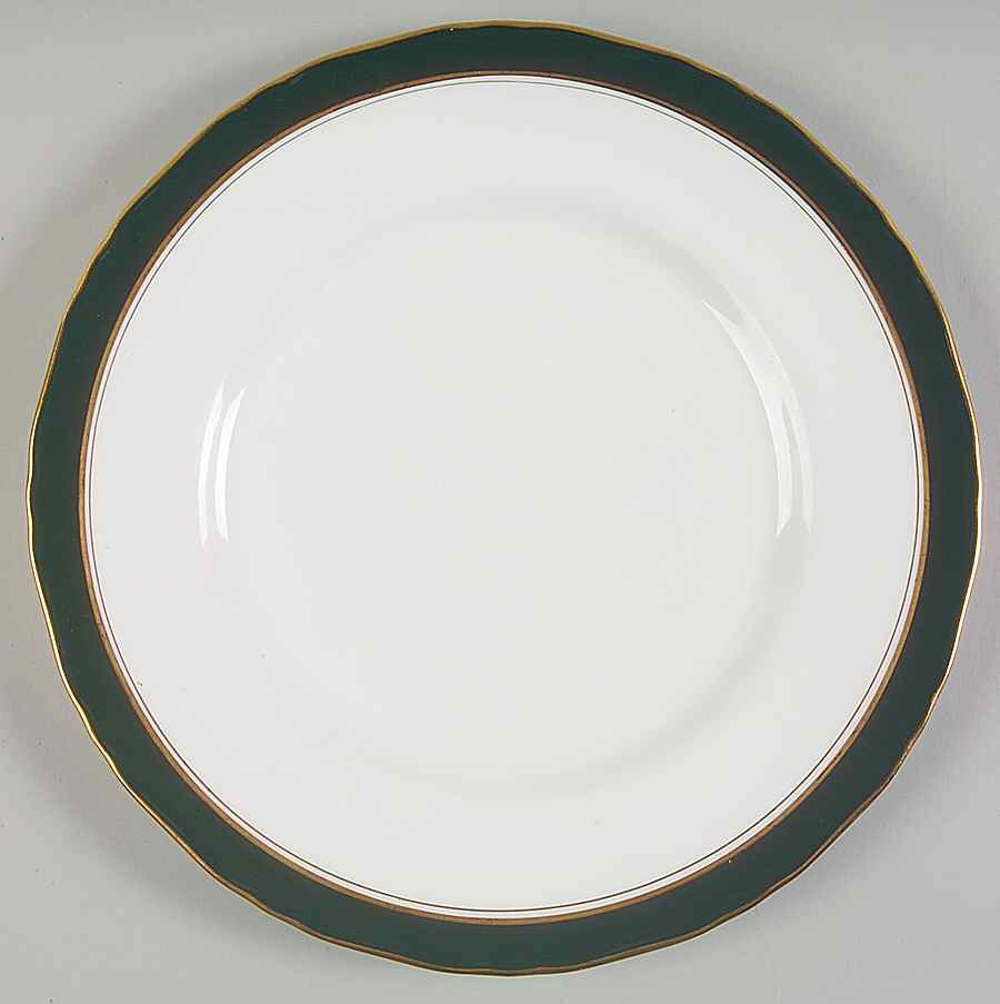 Cavendish Leather Green Dinner Plate by Royal Worcester-1