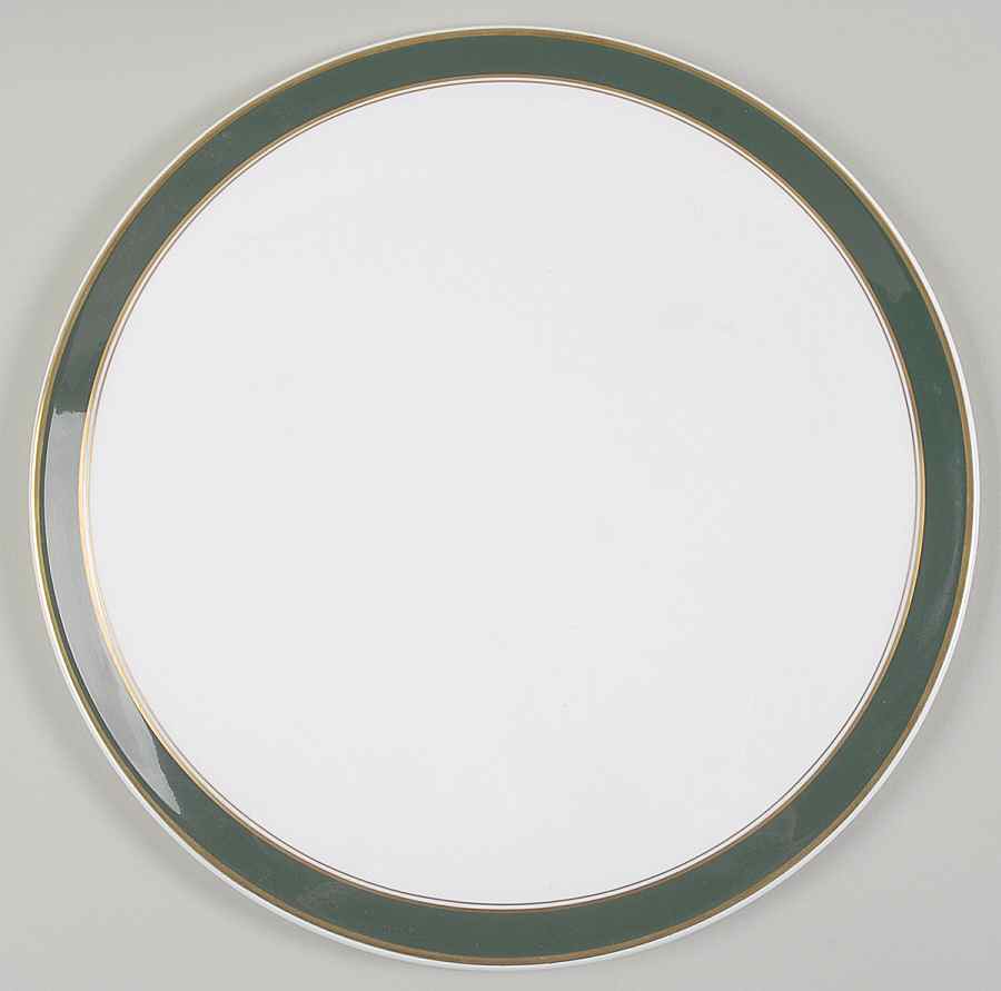 Cavendish Leather Green Cake Plate by Royal Worcester-1