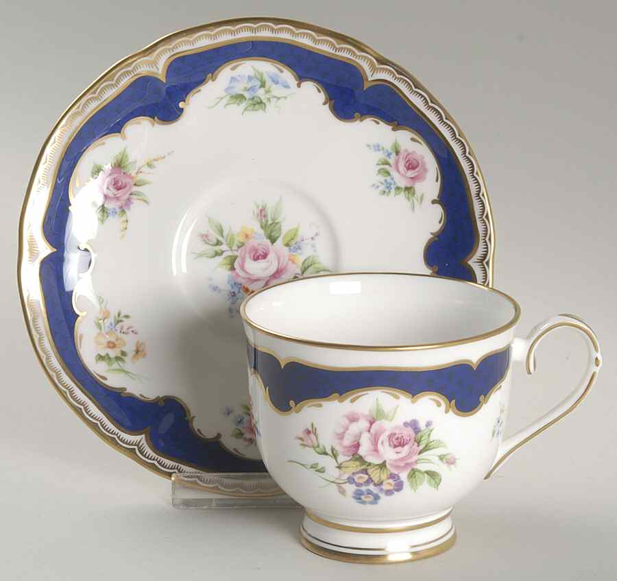 Charlotte Footed Cup & Saucer Set by Royal Worcester-1
