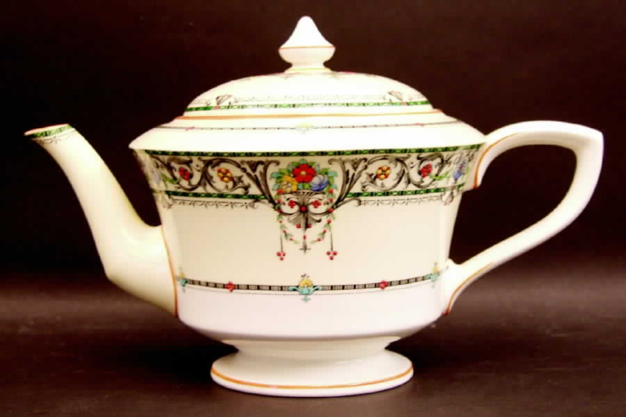 Chantilly Teapot & Lid by Royal Worcester-1
