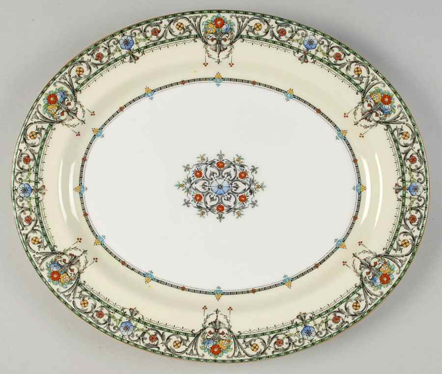 Chantilly 15" Oval Serving Platter by Royal Worcester-1