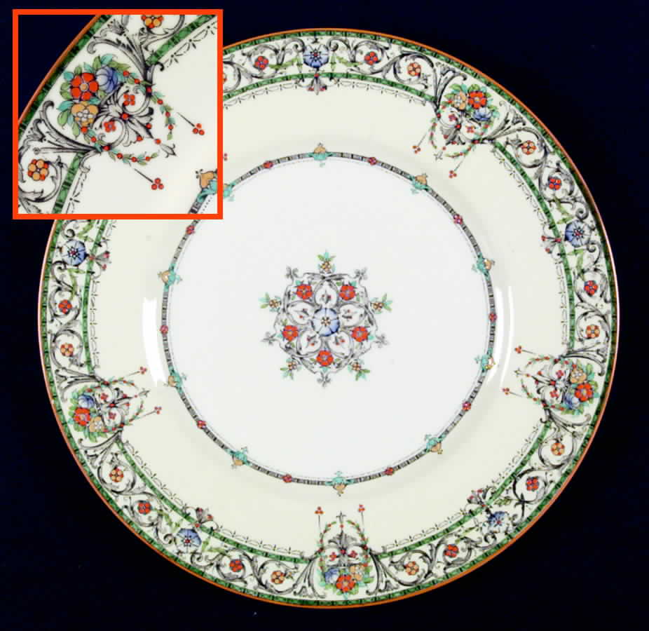 Chantilly Dinner Plate by Royal Worcester-1