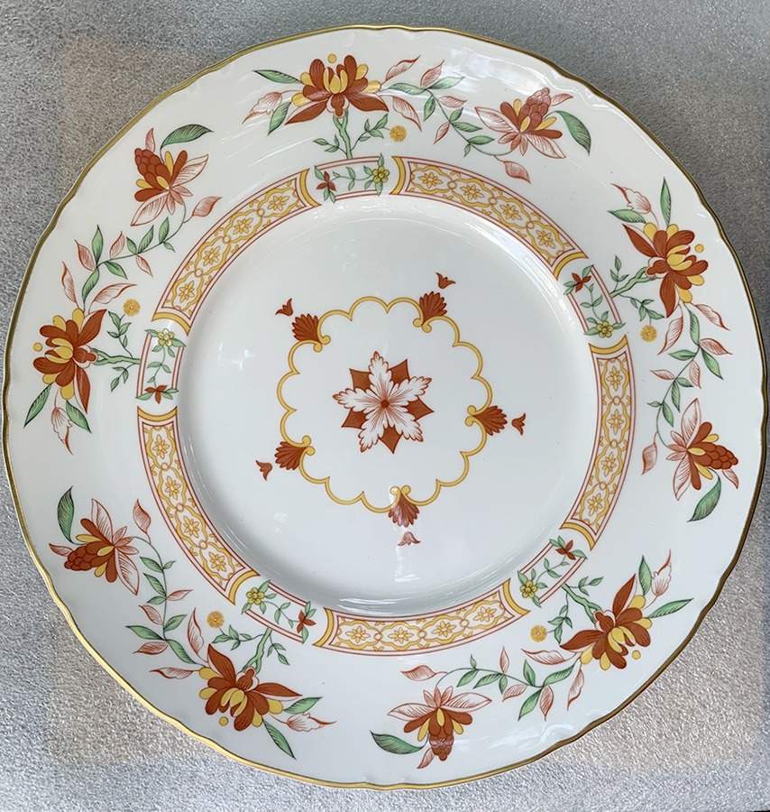 Chamberlain Orange Underplate for Tureen by Royal Worcester-1