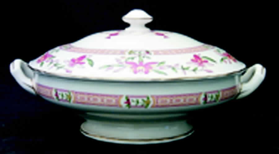 Chamberlain Orange Round Covered Vegetable by Royal Worcester-1