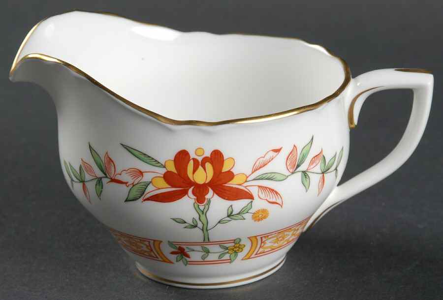 Chamberlain Orange Mini Creamer by Royal Worcester-1