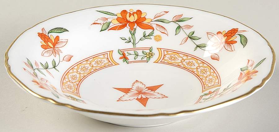 Chamberlain Orange Fruit/Dessert (Sauce) Bowl by Royal Worcester-1