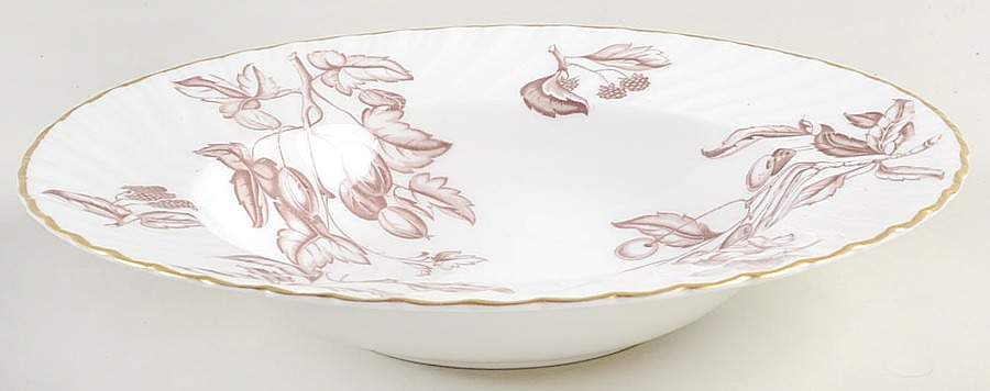 Charmion Brown Rim Soup Bowl by Royal Worcester-1