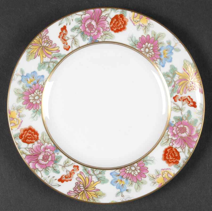 Chinese Garden Bread & Butter Plate by Royal Worcester-1