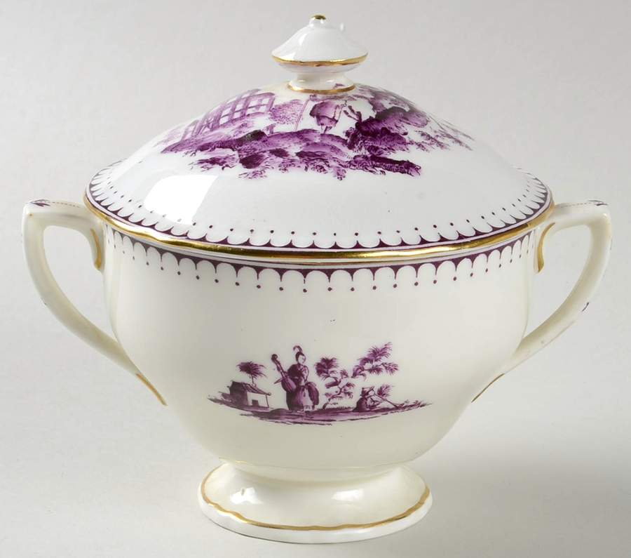 Chippendale Sugar Bowl & Lid by Royal Worcester-1