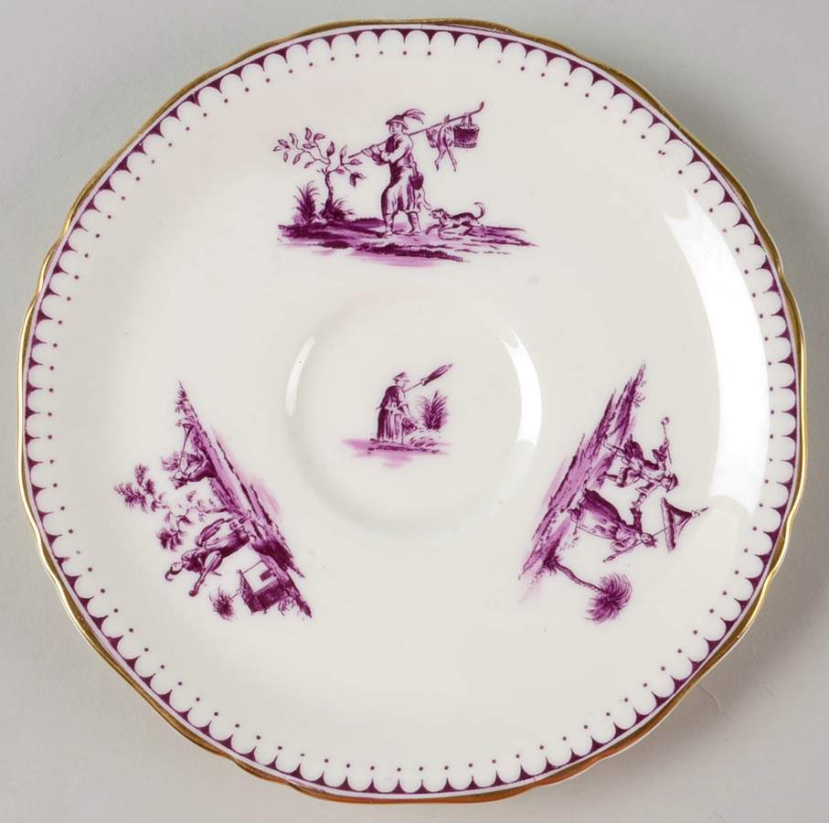 Chippendale Saucer by Royal Worcester-1
