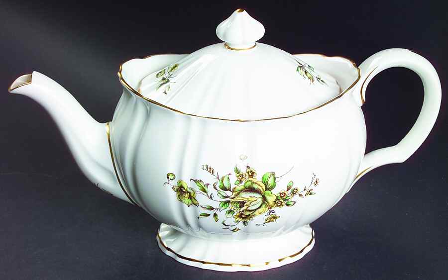 Clementine Teapot & Lid by Royal Worcester-1