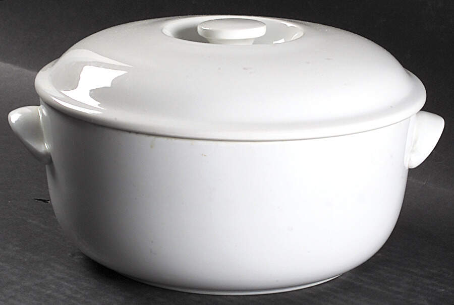 Classic White 2 Qt Round Covered Casserole by Royal Worcester-1