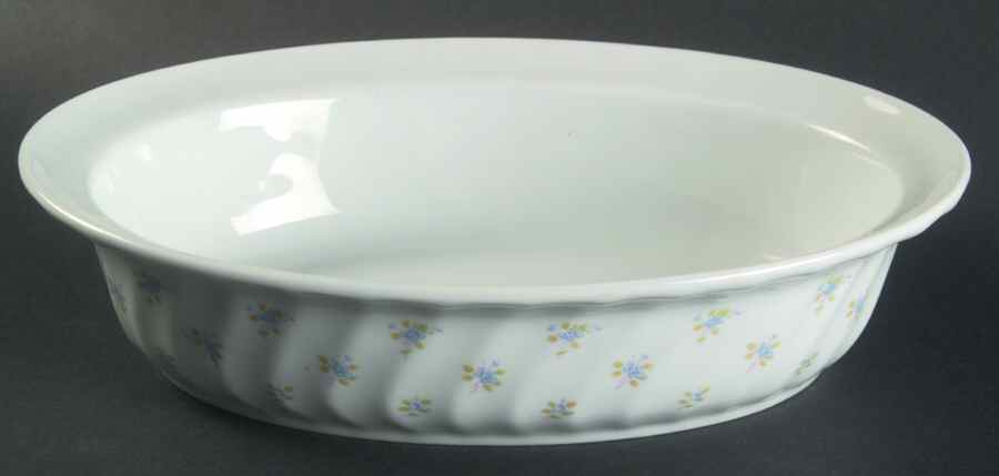 Cottage Flowers 10" Oval Vegetable Bowl by Royal Worcester-1