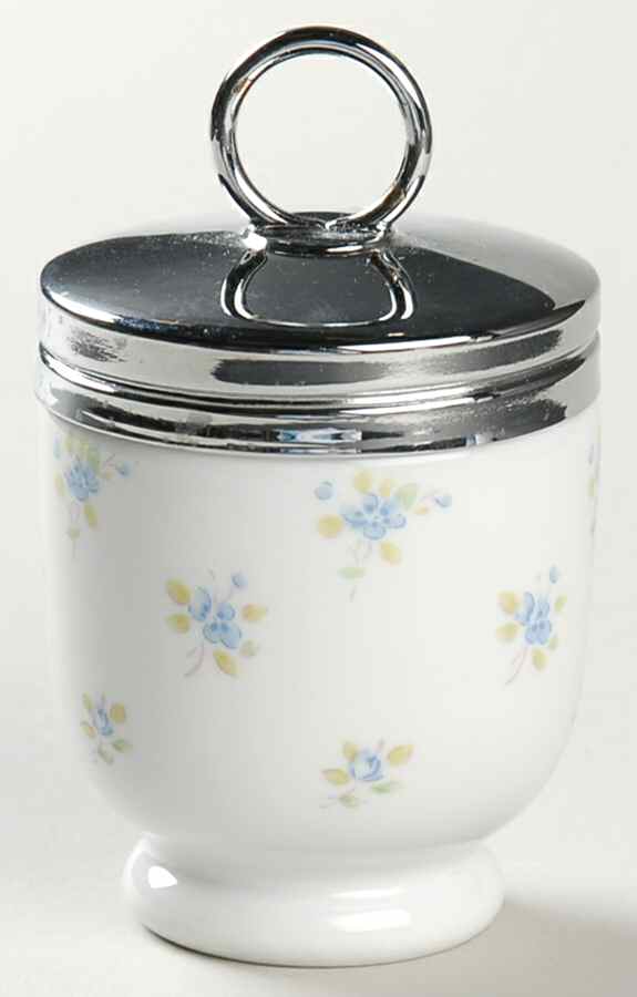 Cottage Flowers Egg Coddler & Lid by Royal Worcester-1
