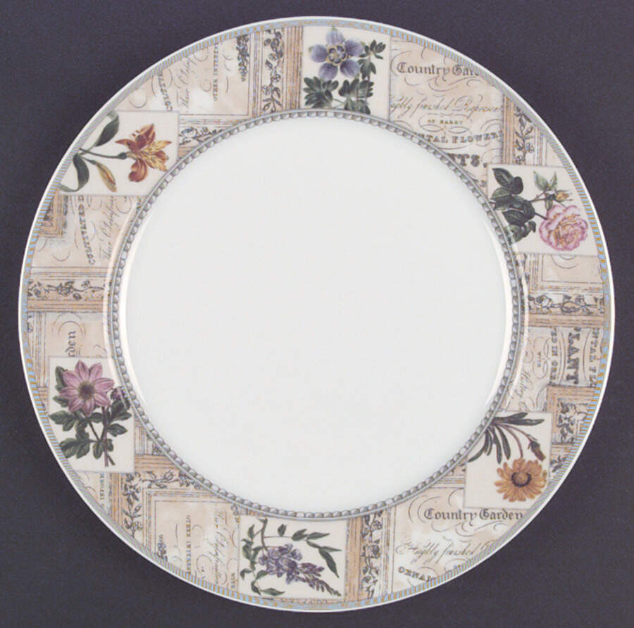 Country Garden Dinner Plate by Royal Worcester-1