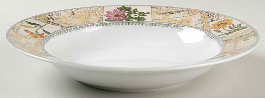 Country Garden Large Rim Soup Bowl by Royal Worcester-1