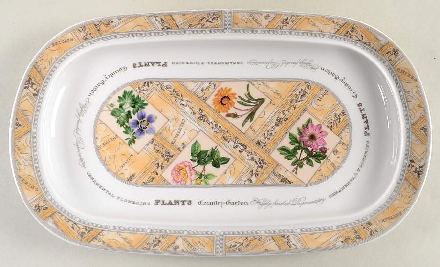 Country Garden Large Sandwich Tray by Royal Worcester-1