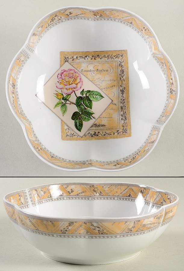 Country Garden 6" Round Scalloped Dish by Royal Worcester-1