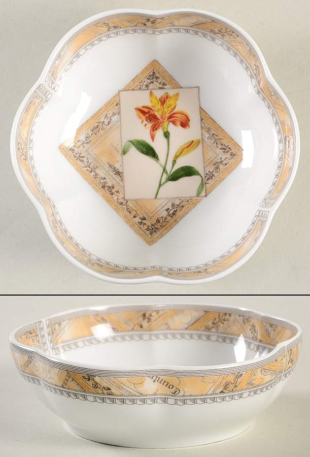 Country Garden 4" Round Scalloped Dish by Royal Worcester-1