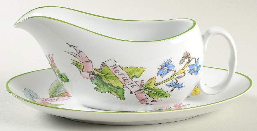 Country Kitchen Gravy Boat & Underplate by Royal Worcester-1