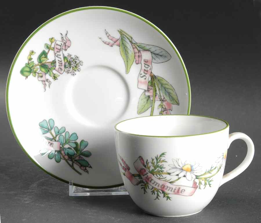Country Kitchen Flat Cup & Saucer Set by Royal Worcester-1
