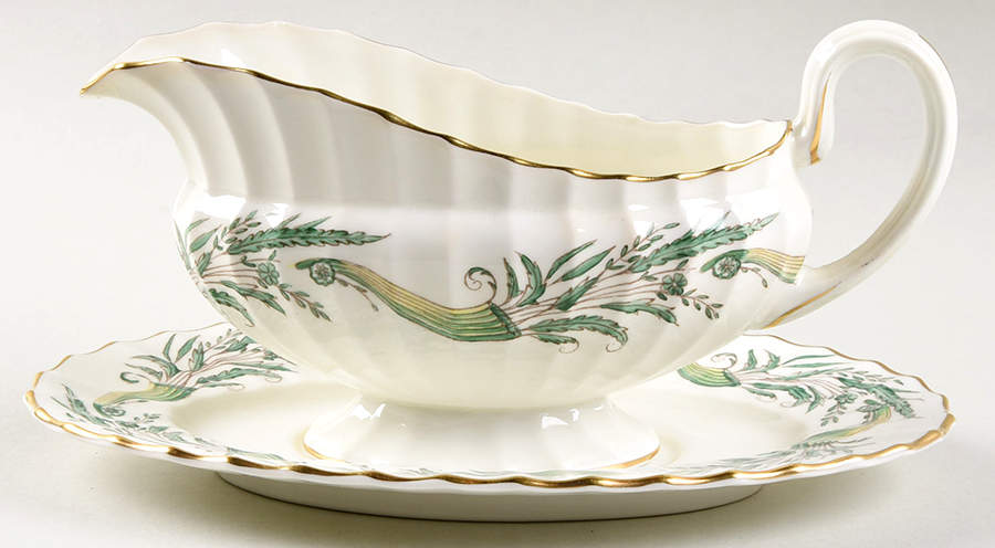 Collingwood Gravy Boat & Underplate by Royal Worcester-1