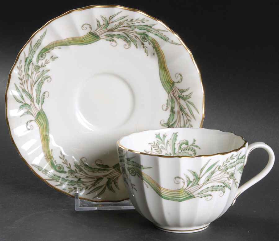 Collingwood Flat Cup & Saucer Set by Royal Worcester-1
