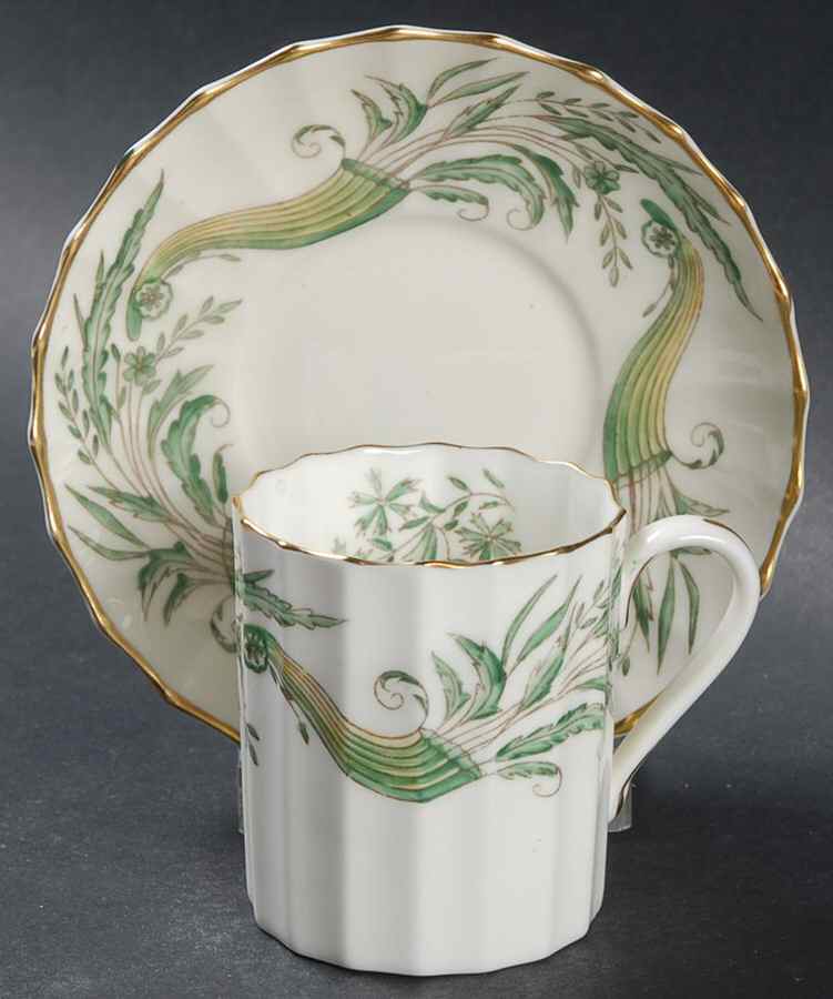 Collingwood Flat Demitasse Cup & Saucer Set by Royal Worcester-1