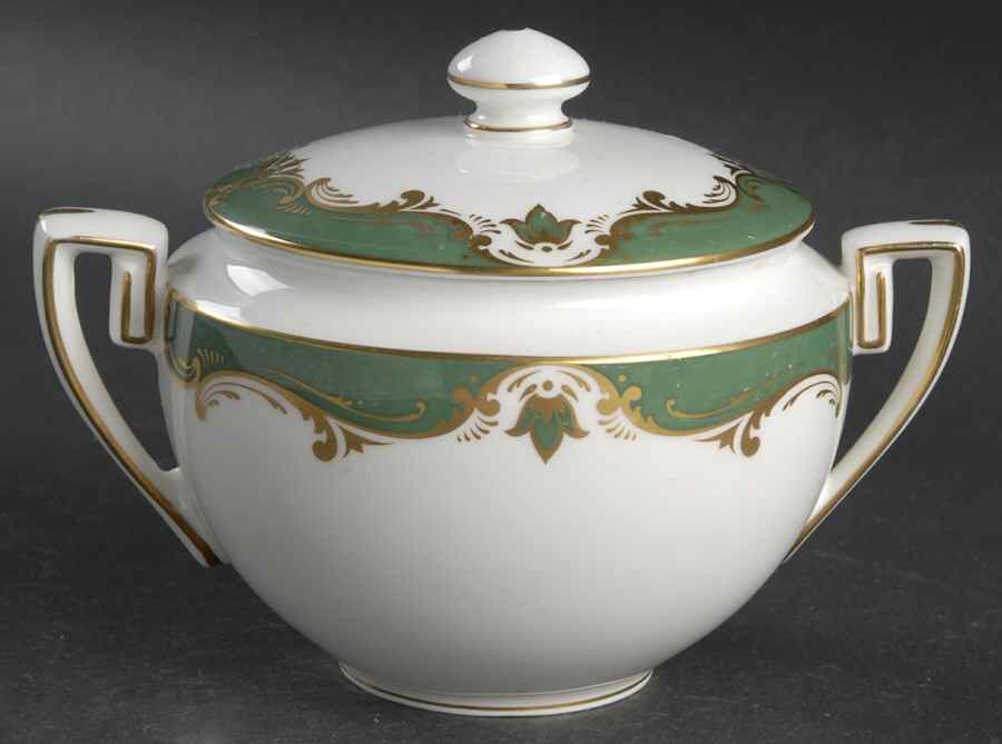 Connaught Sugar Bowl & Lid by Royal Worcester-1