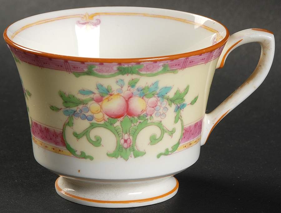 Cordova (Pink Border) Footed Demitasse Cup by Royal Worcester-1