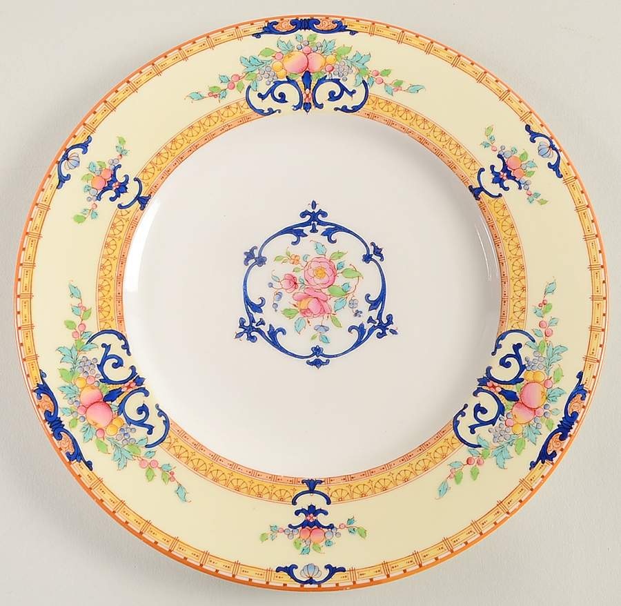 Cordova (Yellow Border)  Salad Plate by Royal Worcester-1