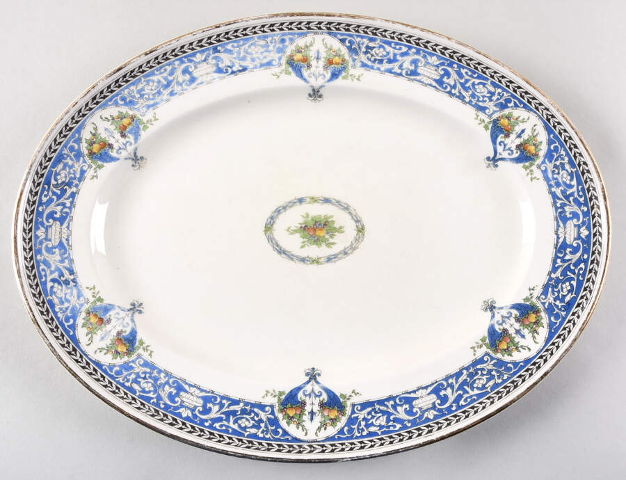Cornucopia 13" Oval Serving Platter by Royal Worcester-1