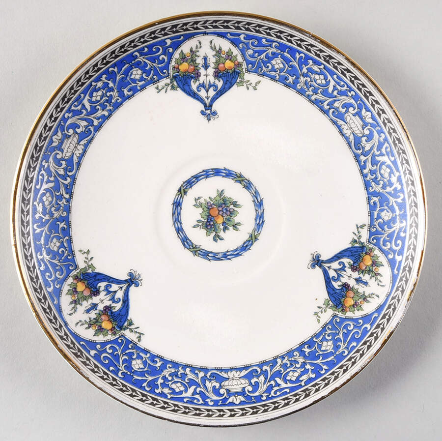 Cornucopia Saucer for Cream Soup Bowl by Royal Worcester-1