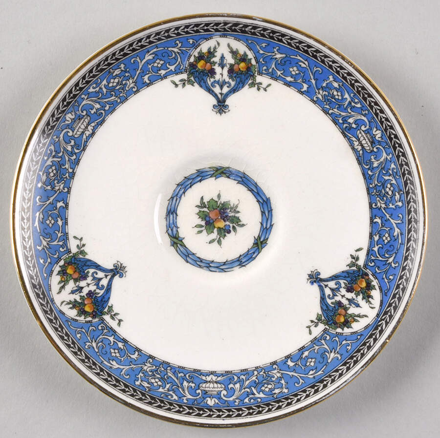 Cornucopia Saucer by Royal Worcester-1