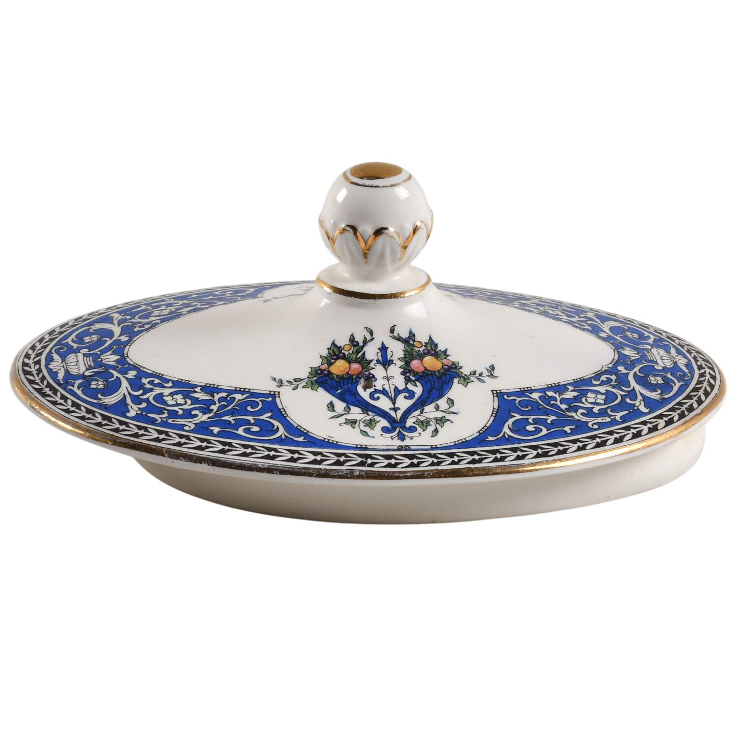 Cornucopia Lid for Teapot by Royal Worcester-1