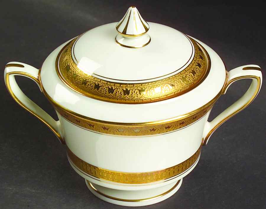 Coronet Sugar Bowl & Lid by Royal Worcester-1