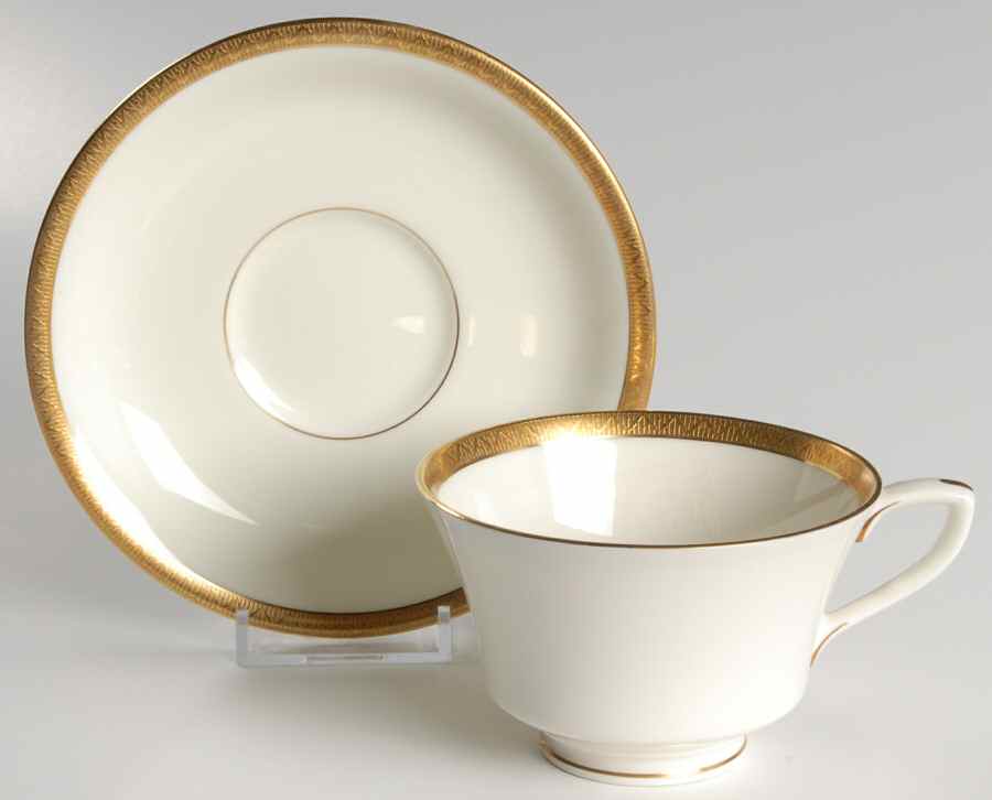 Coventry Footed Cup & Saucer Set by Royal Worcester-1