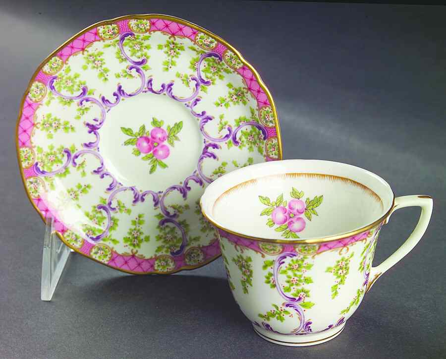Cradley Flat Demitasse Cup & Saucer Set by Royal Worcester-1