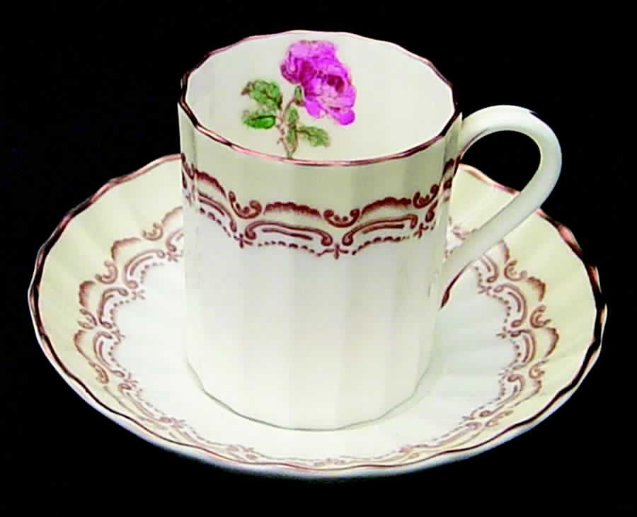 Cromwell Flat Demitasse Cup & Saucer Set by Royal Worcester-1