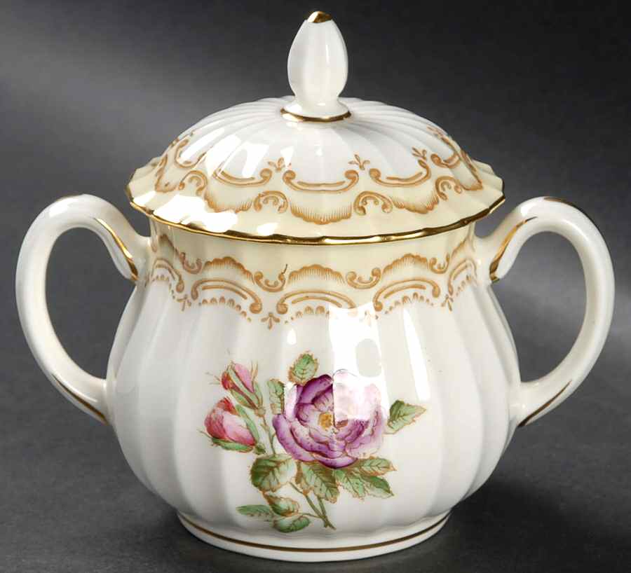 Cromwell Sugar Bowl & Lid by Royal Worcester-1