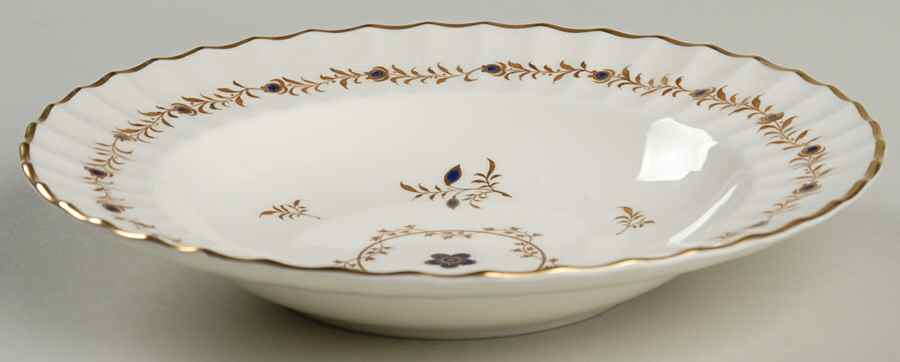 Cumberland Cobalt Blue Rim Soup Bowl by Royal Worcester-1