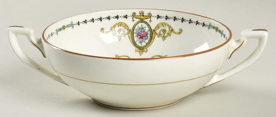 Daphne Flat Cream Soup Bowl by Royal Worcester-1