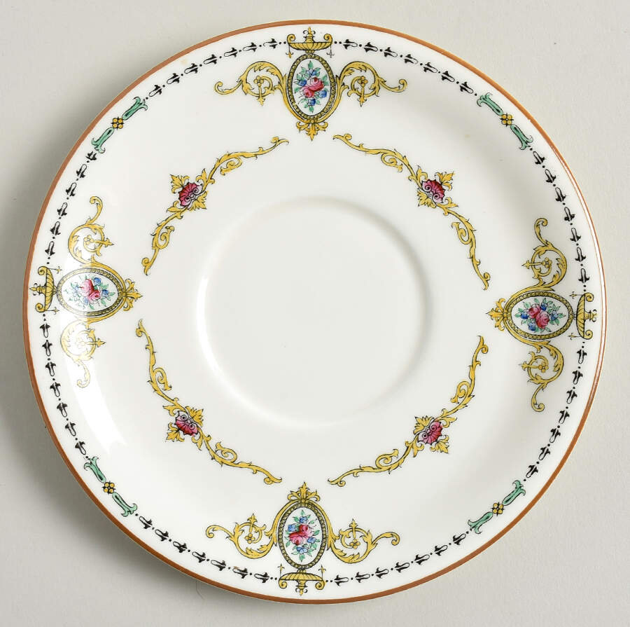 Daphne Saucer for Cream Soup Bowl by Royal Worcester-1