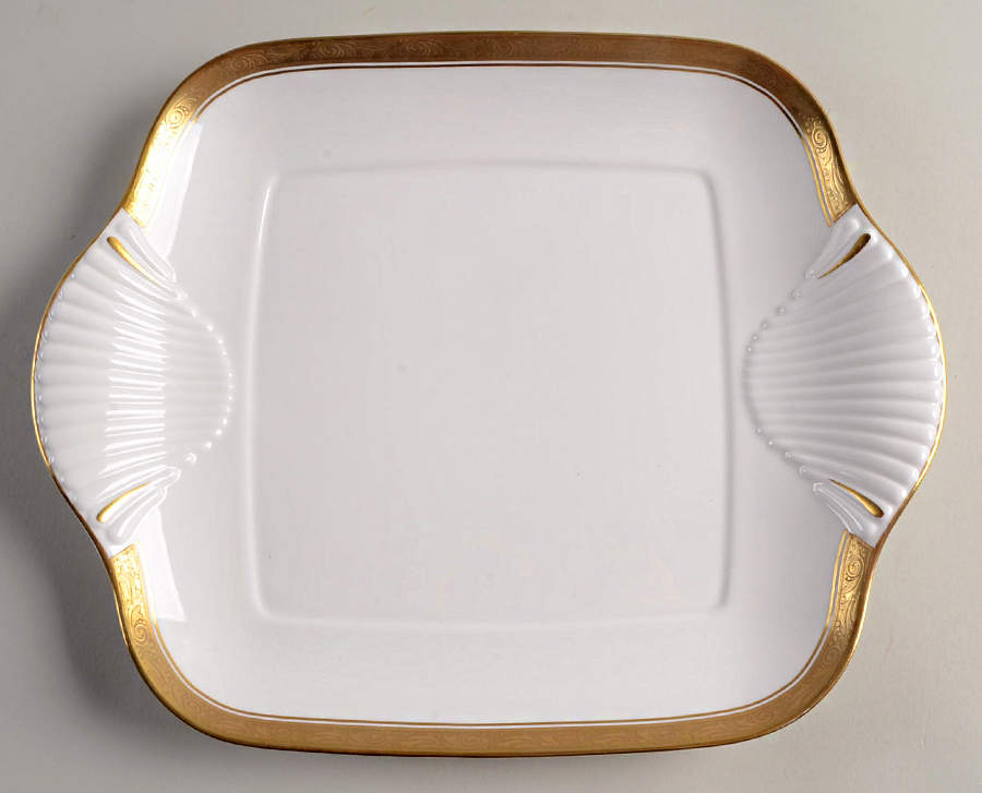 Davenham Square Handled Cake Plate by Royal Worcester-1