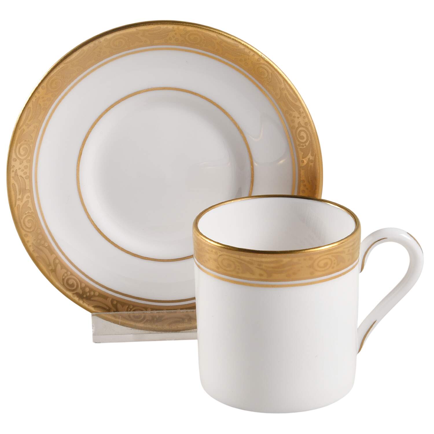 Davenham Flat Demitasse Cup & Saucer Set by Royal Worcester-1