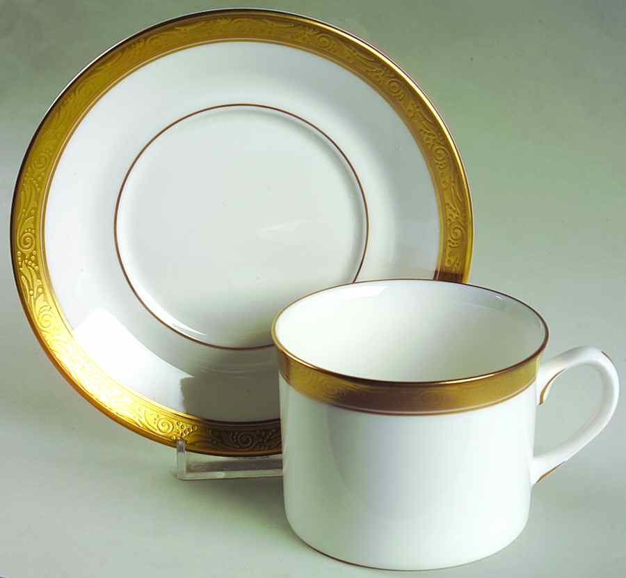 Davenham Flat Cup & Saucer Set by Royal Worcester-1
