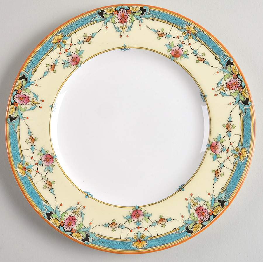 Daytona Turquoise Salad Plate by Royal Worcester-1