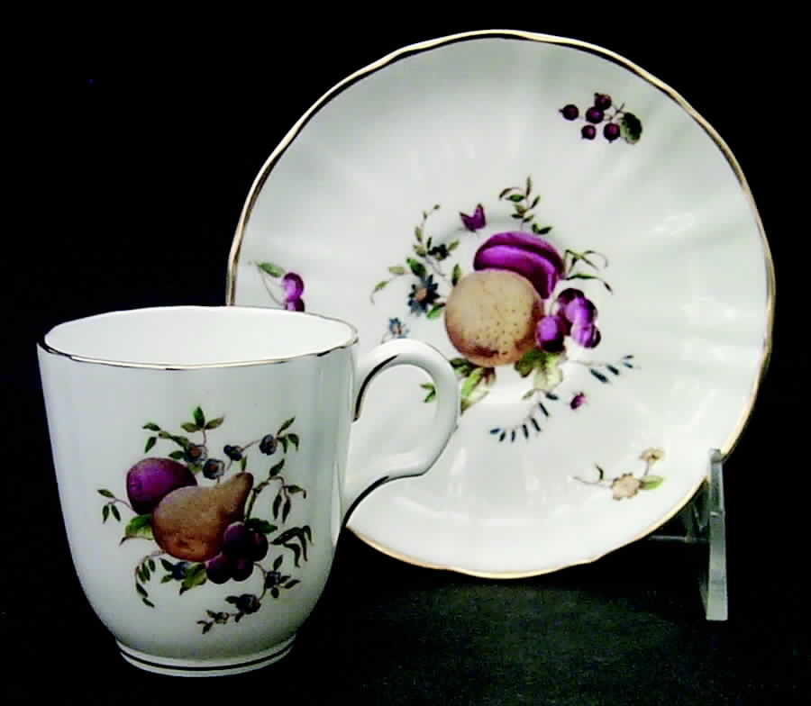Delecta (Coburg Shape) Footed Demitasse Cup & Saucer Set by Royal Worcester-1
